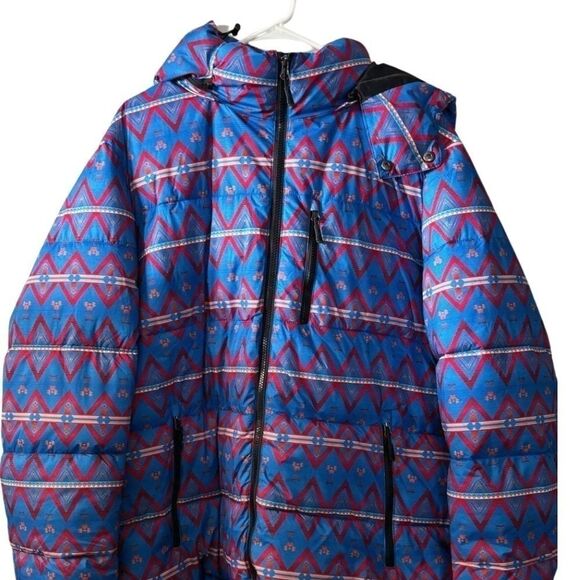 Club Room Mens Blue Water Resistant Hooded Winter Puffer Jacket Coat NWT - Picture 10 of 13